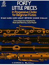 Forty Little Pieces In Progressive Order for Beginner Flutists (Book)