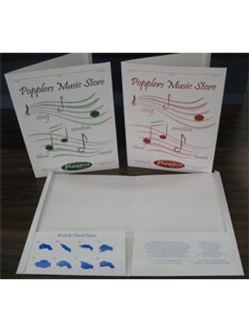 Popplers Green Choral Folders