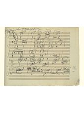 Ludwig Van Beethoven Music Manuscript Greeting Card