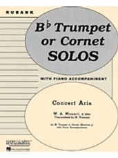 Concert Aria - B Flat Cornet Or Trumpet Solos With Piano
