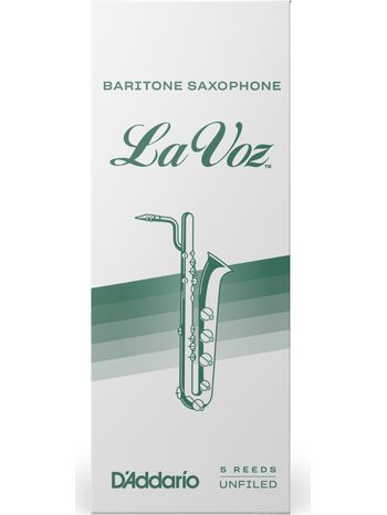 La Voz Bari Sax Medium Hard; Box of 5