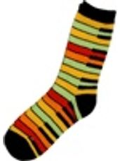 Socks - Keyboard Yellow Rainbow Ladies 9-11