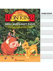 The Lion King Manuscript Paper