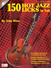 150 Hot Jazz Licks in Tab (Guitar Book/CD)